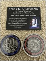 NASA's LAUNCH AMERICA 5-30-20 & CREW-1 DRAGON 11-15-20 COMMEMORATIVE AL MEDALS